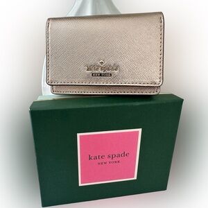 Kate Spade Cameron Street Beca Keychain Wallet in Rose Gold